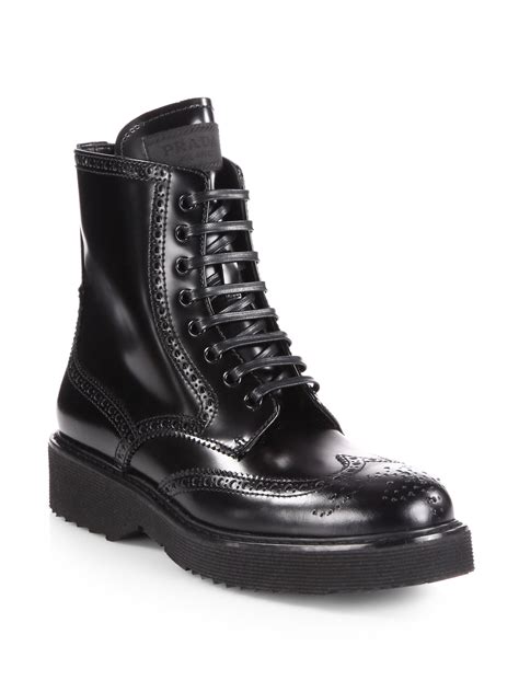 all black prada shoes|Prada black ankle boots.